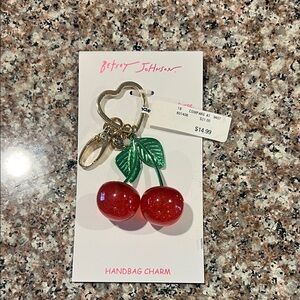 Betsey Johnson Sparkling Red Cherry Key Holder